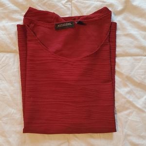 Notations Burgundy Blouse